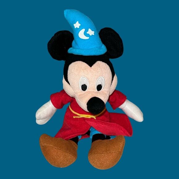 Vintage Sorcerer Mickey Mouse Fantasia 2000 Plush Disneyland Walt Disney Plush - Picture 3 of 4